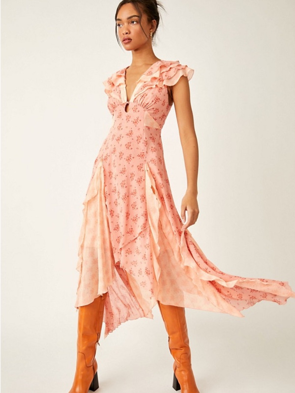 NWOT Free People Joaquin midi dress